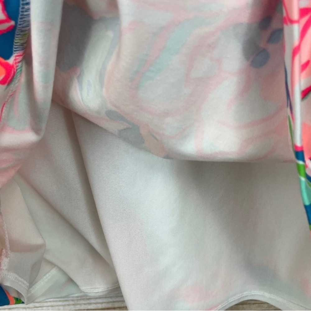 Lilly Pulitzer Juliana Flutter Blue Lucky Chin Combo Dress- Small - Picture 14 of 15